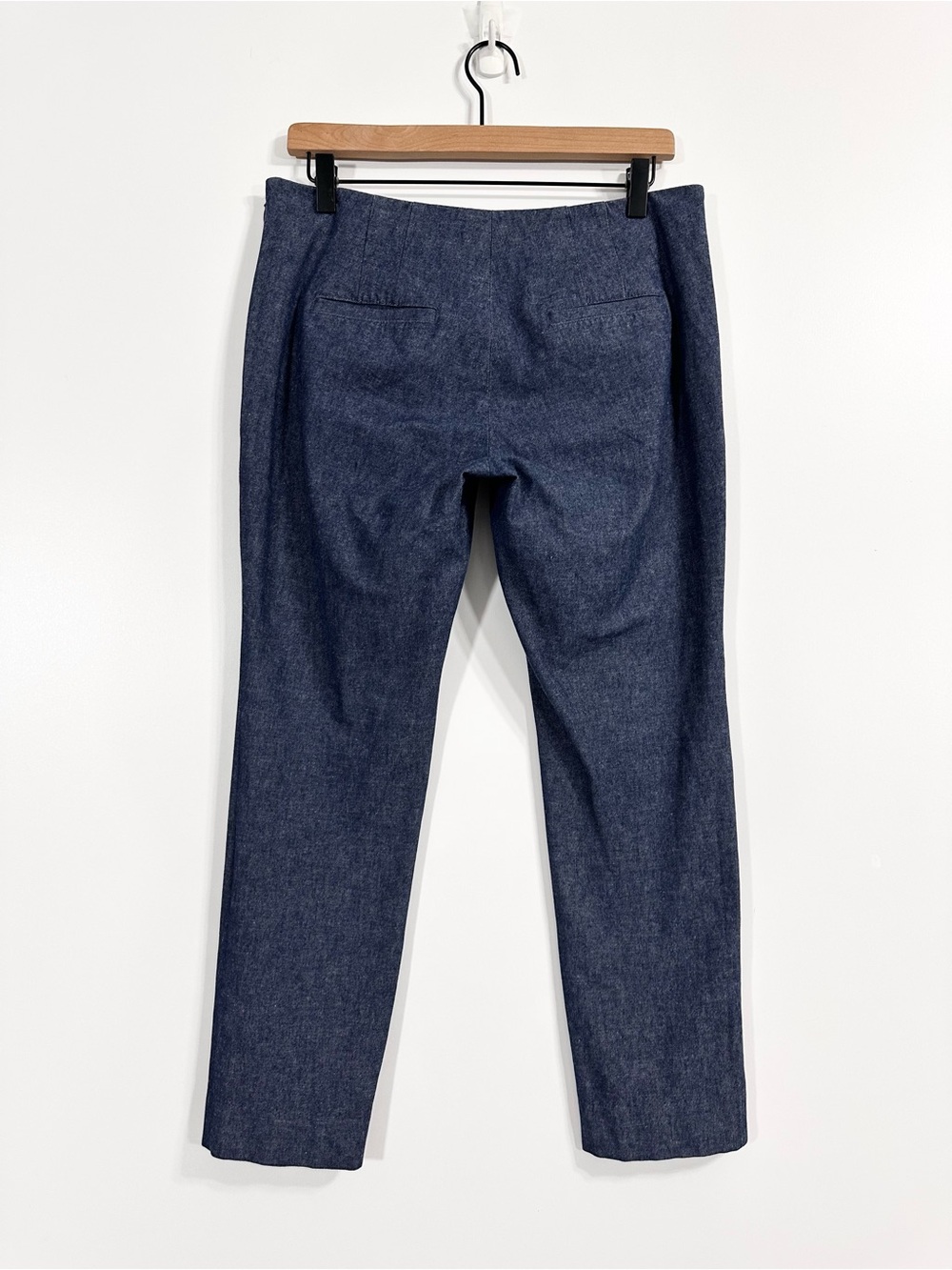 Banana Republic Chambray Blue Sloan Fit Sailor Pants with Gold Buttons Sz 6 - Picture 11 of 13